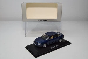 B69 1:43 MINICHAMPS AUDI A6 BERLINA SEDÁN MET. AZUL SIN USAR, EN CAJA - Imagen 1 de 18