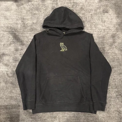 OVO Octobers Very Own Drake Embroidered Owl Hoodie Size XL Black Gold - Bild 1 von 4