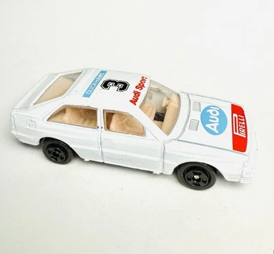 复古 Yatming 奥迪 Quattro Rally 压铸玩具车 1035 号白色 Duckhams JDM — 第 1/4 张图片