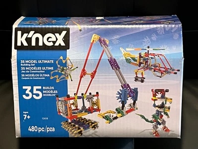 K'NEX 35-Model Ultimate Set 12418, 480 Peças, Novo/Caixa Aberta, Completo ~Peças Seladas - Imagem 1 de 4