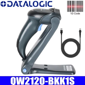 Datalogic QuickScan QW2120-BKK1S 1D USB Handheld Barcode Scanner w Cable & Stand - Picture 1 of 14