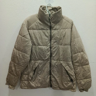COEN Puffer Jacket Adults Full Zipper Beige 22.5x28 Size XL - Image 1 of 4