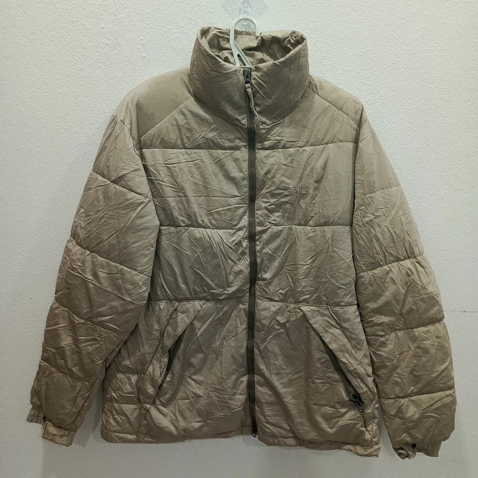 COEN Puffer Jacket Adults Full Zipper Beige 22.5x28 Size XL - Image 1 of 4