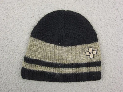 Gorro de colección Abercrombie & Fitch para hombre negro marrón 100 % lana tejido años 90 Foto 1 de 4