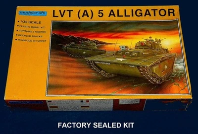 Kit escala 1/35 TMODELCRAFT LVT (A) 5 cocodrilos #35-9001 sellado de fábrica Foto 1 de 2