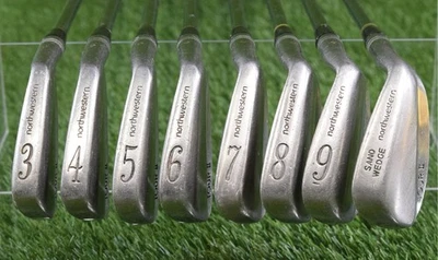 RARE NORTHWESTERN TOUR II MUSSLE BACK BLADES 3-9+S IRONS SET REGULAR POWER FLEX - Image 1 of 4