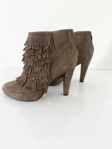 Banana Republic Darcey Fringe Ankle Boots 8.5 - Picture 1 of 6