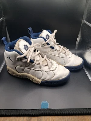 Baby Jumpman Pro Niño Talla 9.5 Blanco-Plateado/Azul Marino Medianoche Foto 1 de 2
