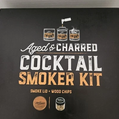 Kit de ahumador de cóctel de whisky astillas de madera + tapa de humo Foto 1 de 4