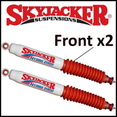 Par de amortiguadores hidráulicos Skyjacker delanteros para Jeep Wrangler 1987-1995 4x4 con elevación de 2-2,5" Foto 1 de 2