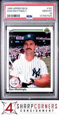 1990 cubierta superior #191 Don Mattingly Yankees PSA 10 Foto 1 de 3
