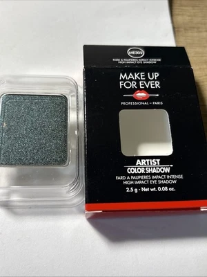 💠MAKE UP FOR EVER ME302 Pavo Real Verde Oscuro Artista Alto Impacto Color Sombra Repuesto Foto 1 de 3