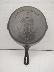 Griswold No. 7 Gusseisen Pfanne 701 großer Block Logo Erie, PA restauriert - Bild 1 von 9