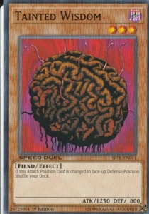 YUGIOH CARD 1 X TAINTED WISDOM SBTK-EN011 1ST EDITION - Picture 1 of 1