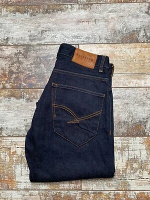 FIRETRAP Blackseal Men's Navy Blue Slim Fit Button Jeans Size W28/L32 - Image 1 of 4