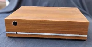 MCM Minimalist Vintage Teak Vinyl Record Album Case Storage Box DUAL Germany #D - Picture 1 of 11