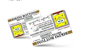 Spongebob Schwammkopf Kreditkarte Smart Aufkleber Skin vorgeschnitten kleiner Chip Debit - Bild 1 von 4