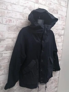 Debenhams - WOOL Navy Blue Coat Size Medium - Picture 1 of 10