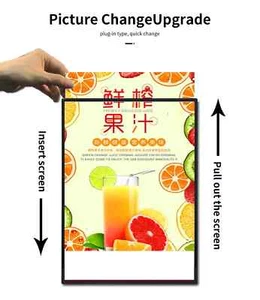 A1 A2 A3 A4 Plakatrahmen LED Licht Werbebox Laden Menü Display Werbetafel - Bild 1 von 9