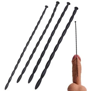 4Pcs Set 12in Long Silicone Sound Set Plug Tube Stretcher Dilator Body Enhancing - Picture 1 of 11