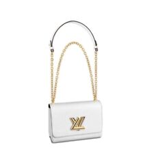Louis Vuitton Twist MM epi leather Bronze White Shoulder Bag M55513 RANK SA