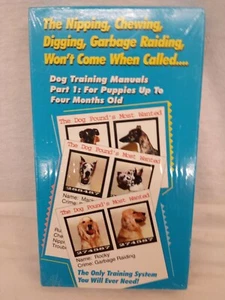 DOG TRAINING MANUALS PART 1: FOR PUPPIES UP TO 4 MONTHS ON VHS - Picture 1 of 5