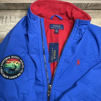 Polo Ralph Lauren Great Outdoor Sportsman Fleece Lined Jacket Blue Women's Small - Image 1 of 4