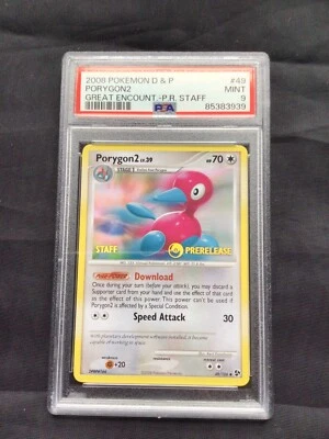 Pokemon Cards: Great Encounters Prerelease Staff Promo: Porygon2  49/106 PSA 9 - Image 1 of 4