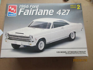 AMT #6180 1966 Ford Fairlane 427 1/25 Scale Open Box