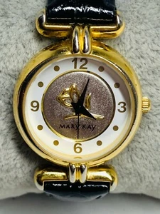 Mary Kay Genuine Leather Quartz Analog Ladies Watch New Battery - Picture 1 of 11