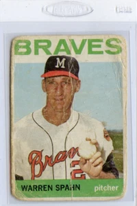 1964 Topps Warren Spahn Milwaukee Braves #400 🚀😳💥 Original - Picture 1 of 2