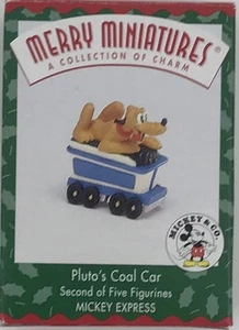 Mickey & Co Merry Miniatures Pluto's Coal Car 1998 Hallmark Ornament - Picture 1 of 3