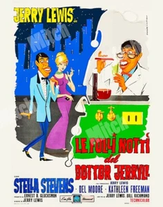 THE NUTTY PROFESSOR 1963 HS JERRY LEWIS STELLA STEVENS 11 x 14 ITALY POSTER CARD - Picture 1 of 1