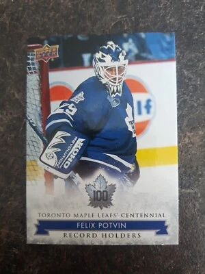 2017 Upper Deck Toronto Maple Leafs Centennial Record Holders Felix Potvin - Image 1 of 2