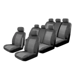 Velour Seat Covers Suits Kia Grand Carnival VQ EX 01/2006-2015 3 Rows Deploy Saf - Picture 1 of 17