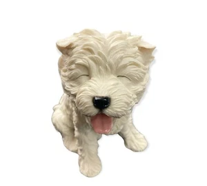 Estatua de West Highland Terrier bostezando pesado por Leonardo Westie adorno estatuilla - Imagen 1 de 3