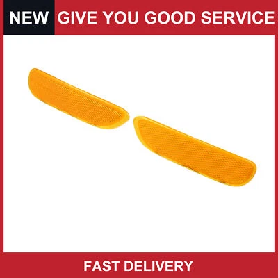 Pack de 2 para BMW 325Ci 330Ci 328Ci Base Amarillo Parachoques Delantero Reflector Lateral Foto 1 de 4