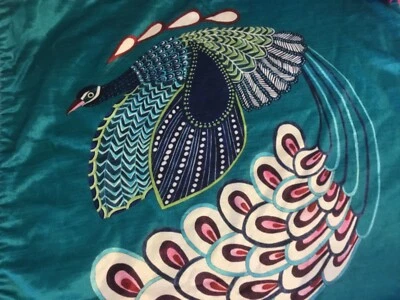 Williams sonoma peacock pillow cover 22 x 22 New - Image 1 of 2