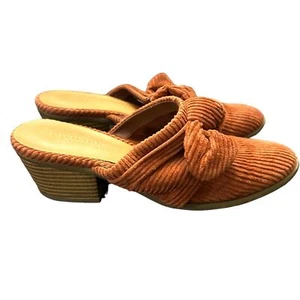 American Eagle Burnt Orange Cord Pantoletten Größe 6 - Bild 1 von 5