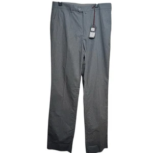 New Men’s Rockin’ Sartorial Gray Micro Plaid size 35x37 Dress Suit pants Tall - Picture 1 of 9
