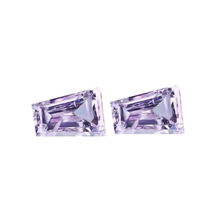 0.08 Ct VS [2Pcs Pair] Superior Baguette 2.4 x 1.6 MM Light Pink Pink Diamond - Picture 1 of 5