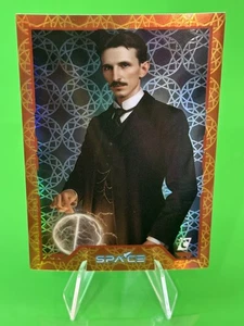 2025 Cardsmiths Space Galactic Gemstone Refractor Beryl #57 Nikola Tesla 038/149 - Picture 1 of 15