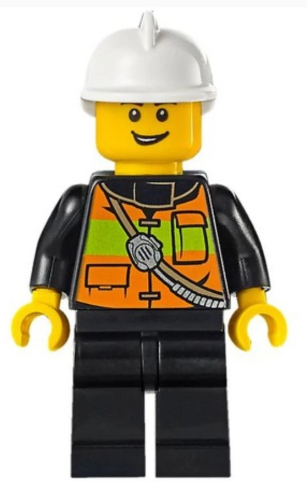 LEGO MINIFIGURE CITY FIRE FIGHTER USED CTY0741!! - Image 1 of 1