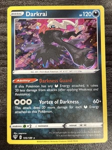 Darkrai 105/189 Swsh03: Darkness Ablaze Holo - Picture 1 of 2