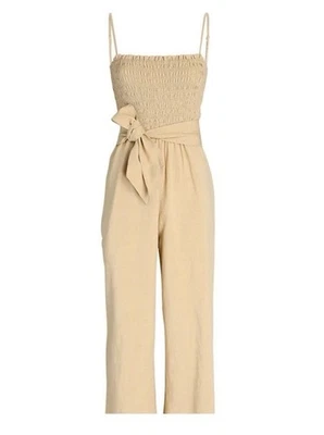 Macacão Intermix Shoshanna 2 Linho Boho Cropped Perna Larga Flowy $298 - Imagem 1 de 4