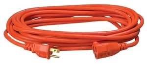 25 ft Outdoor Orange Extension Cord 16 Gauge Waterproof 13 AMP Durable Power ... - Picture 1 of 10