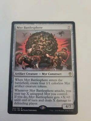 MTG Myr Battlesphere Commander 2016 263/351 Regular Rare Artifact Colorless - Image 1 of 4