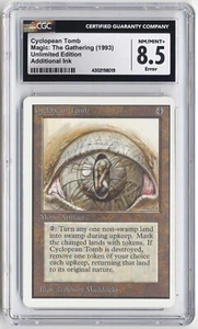 Graded Cyclopean Tomb CGC 8.5 Unlimited MTG Magic Misprint Additional Ink Error! - Picture 1 of 3