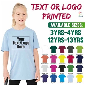 Personalised AWDis Kids Cool T-Shirt Boys & Girls Polyester Sports Breathable T - Picture 1 of 25