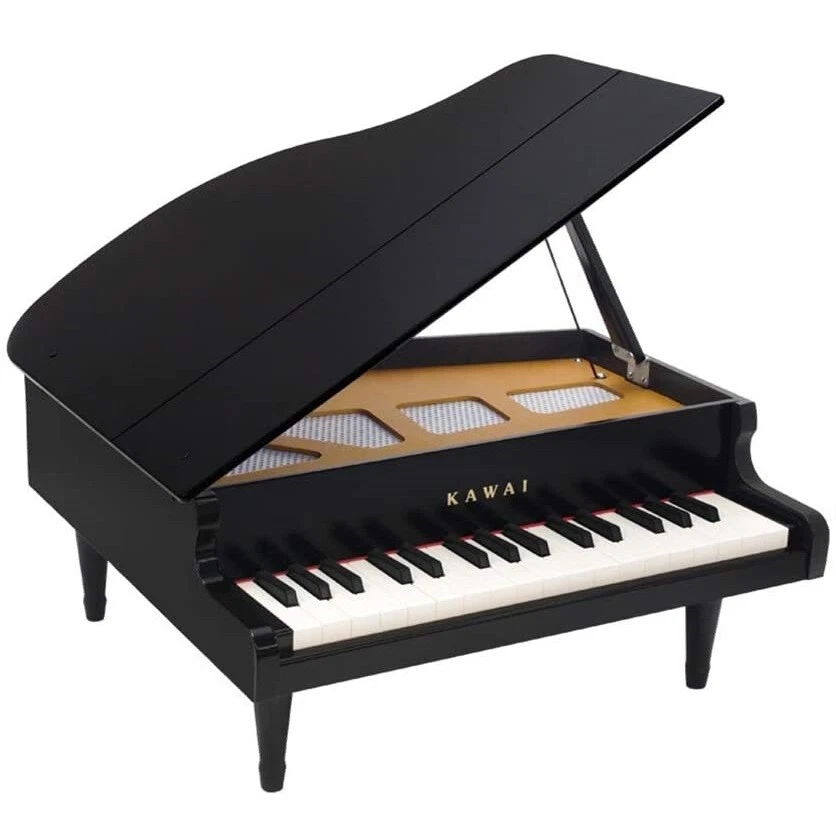 Kawai Mini Pianoforte a coda Giocattoli per Bambini Nero Tipo 32 Tasti F5-C8 1141 Made in Japan - Immagine 1 di 4
